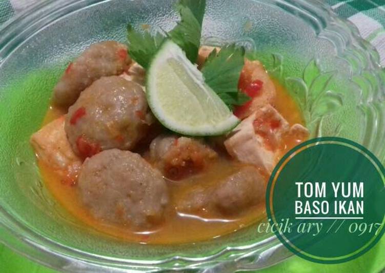 Bagaimana Menyiapkan Tom Yum Baso Ikan (#pr_recookolahanbakso), Enak