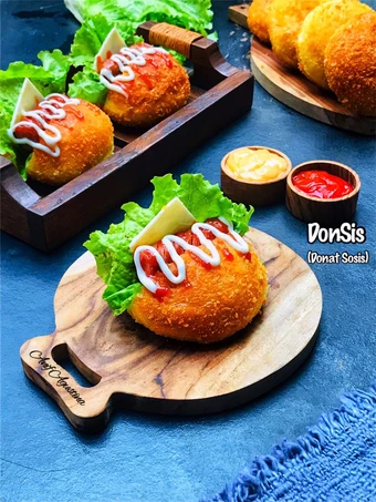 Langkah Mudah untuk Membuat Resep DonSis (Donat Sosis) yang Uenak Anti Ribet, Mantap