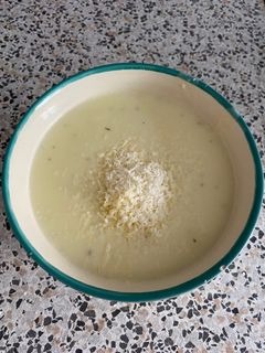 Una foto de Crema de calabacín