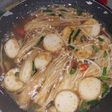 Tofu enoki pan