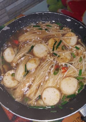 Foto resep Tofu enoki pan
