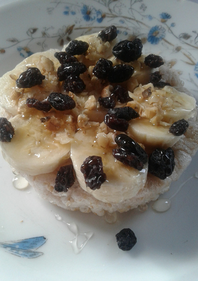 Una foto de Tartita de galleta de arroz para el desayuno