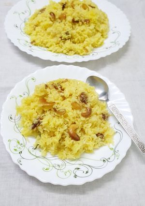 বাসন্তী পোলাও (basonti pulao recipe in Bengali) রেসিপির প্রধান ছবি