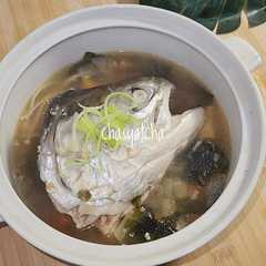 118. Sup Kepala Salmon ala S**hi Tei versi Gak Pedes রেসিপির প্রধান ছবি