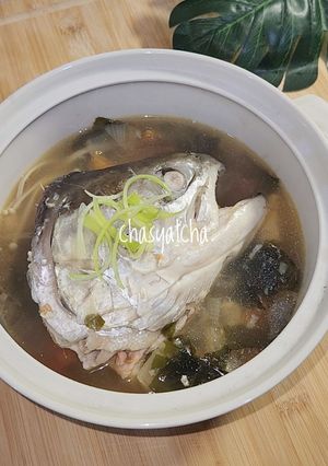 Foto resep 118. Sup Kepala Salmon ala S**hi Tei versi Gak Pedes