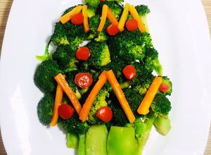 Hình của món Bông Cải Xào Tỏi (Cây Thông🎄).