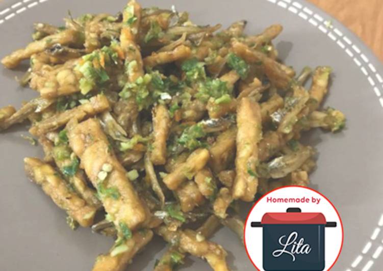 Resep Teri tempe sambal ijo goreng #homemadebylita Anti Gagal