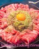 Japanese Black Pepper Beef on Sizzling Rice - Keto Option