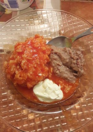 Una foto de Tortitas de arroz con queso