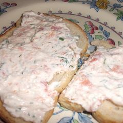 A picture of Smoked salmon pate.