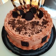 A picture of Chocolate 🍫 loaded cake.