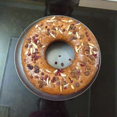 A picture of Christmas special mixed dry fruit nut cake.