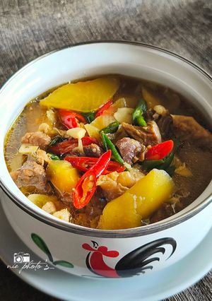 Foto resep Asam - Asam Tetelan Sapi dan Pepaya Muda