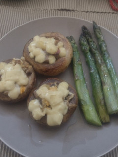 Una foto de Champiñones rellenos