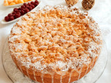 Streuseltorte mit Fruchtpuddings Mohnfüllung