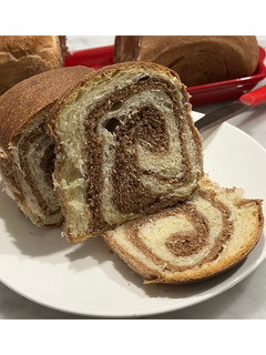 Foto di Pan bauletto bicolore variegato al cacao 🍫