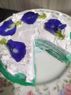 Foto resep Blue Pea Mille Crepes