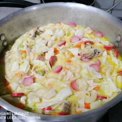 Sopas (vegetable stew) A picture of Sopas (vegetable stew).