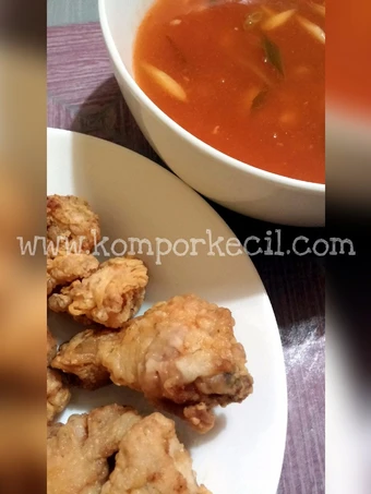 Cara Gampang Membikin Resep Ayam Kampung Goreng Tepung (bukan Fillet) Saus Asam Manis yang Lezat Anti Ribet, Bisa Manjain Lidah