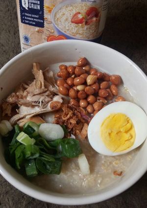 Foto resep Bubur Oatmeal Gurih