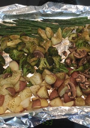 A picture of Roasted vegetables.