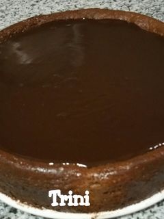 Una foto de Tarta de queso y chocolate