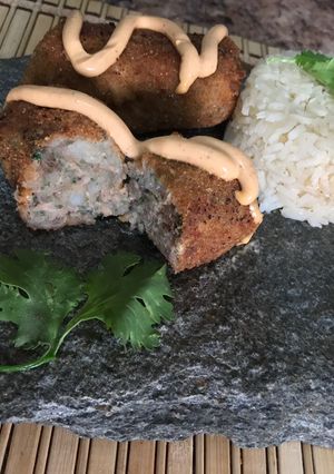 Una foto de Croquetas de atún y papa