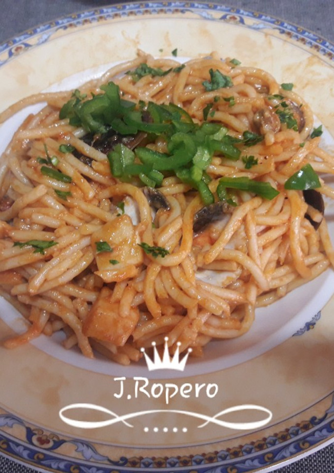 Una foto de 🍲Spaghuetti allo scoglio🍲