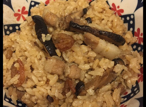 古早味油飯(白米電子鍋版) 的食譜成品照片