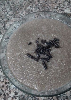 Une photo de Dessert au semoule et chocolat