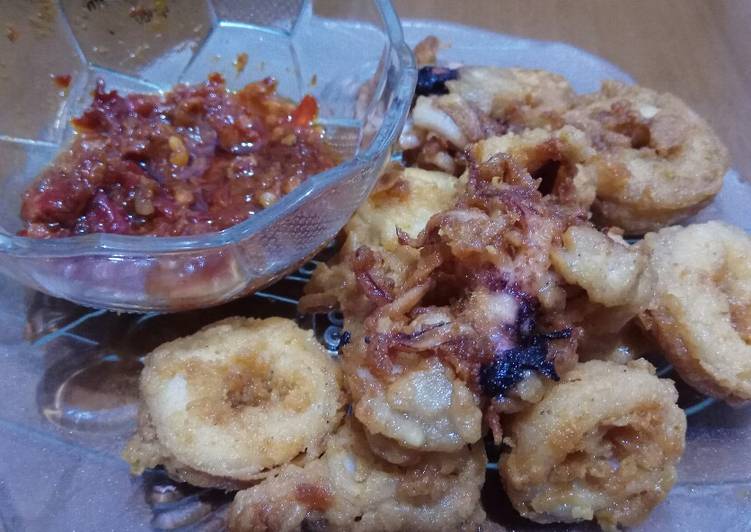 Cumi Goreng Tepung + Sambal Goreng