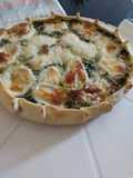 Tarta de espinaca y pollo