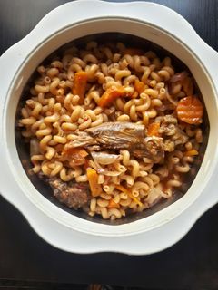Dafadukar macaroni ainihin hoton girkin