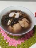 Sup Rumput Laut Kering dengan Tahu dan Bakso Ikan