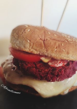 Foto di Hamburger di barbabietola