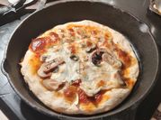 A picture of sourdough pizza