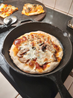 A picture of Sourdough pizza.