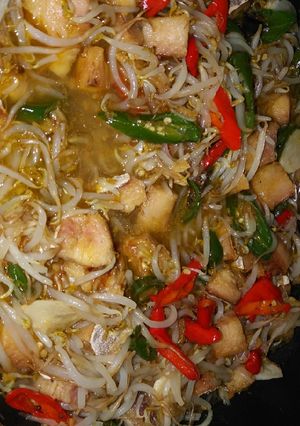 Foto resep Tumis toge asin jambal