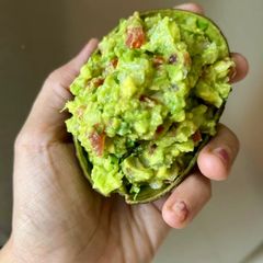 Homemade Guacamole A picture of Homemade Guacamole.