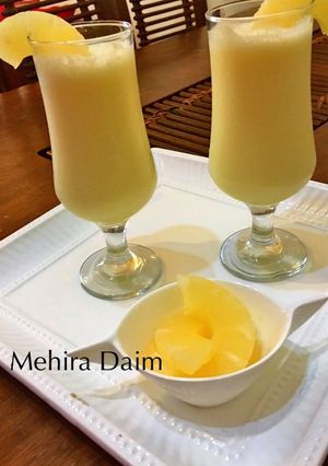 صورة لوصفة اسموزي الاناناس 🍍🍍