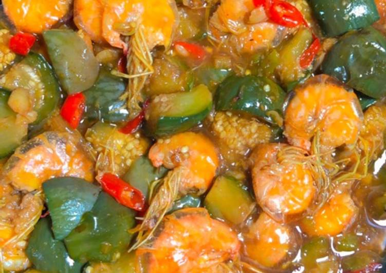 Resep Populer Udang Terong Saus Tiram Nikmat Lezat