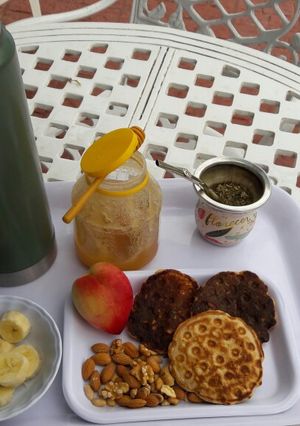 Una foto de Pancakes de avena