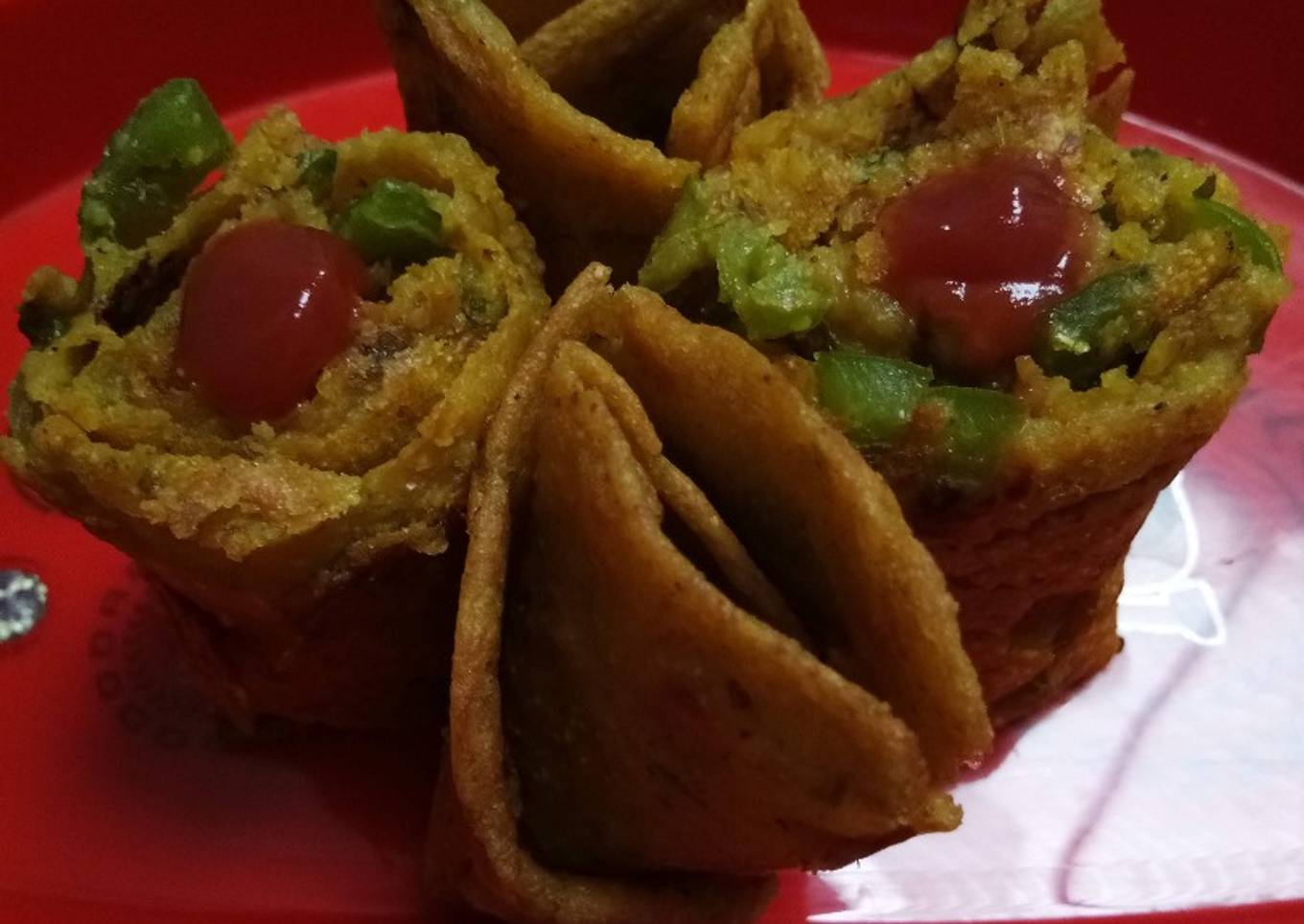 Pancake buns with wheat flour