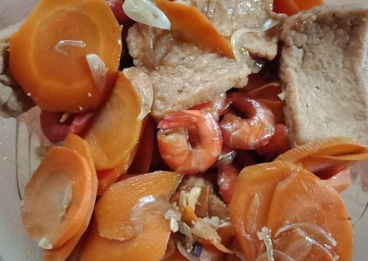 Tahu udang masak kecap