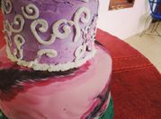 Una foto de fondant naranja