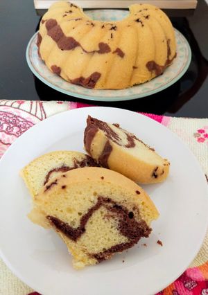 Foto resep Marmer Sponge Cake 3 Telur