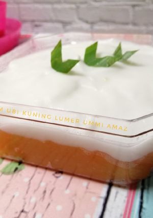 A picture of Melt-in-Your-Mouth Yellow Sweet Potato Talam (No Steaming Required).