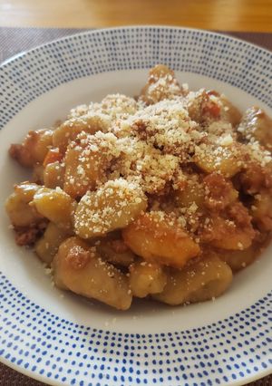 Una foto de Ñoquis de batata