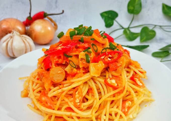Bagaimana Menyiapkan Spaghetti Ayam Pedas yang Enak Banget