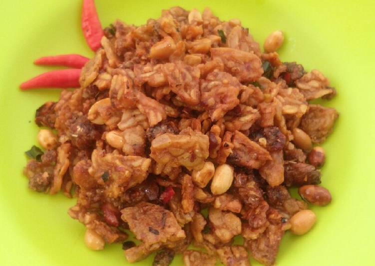 Resep Kering tempe krispi pedas manis, Bikin Ngiler